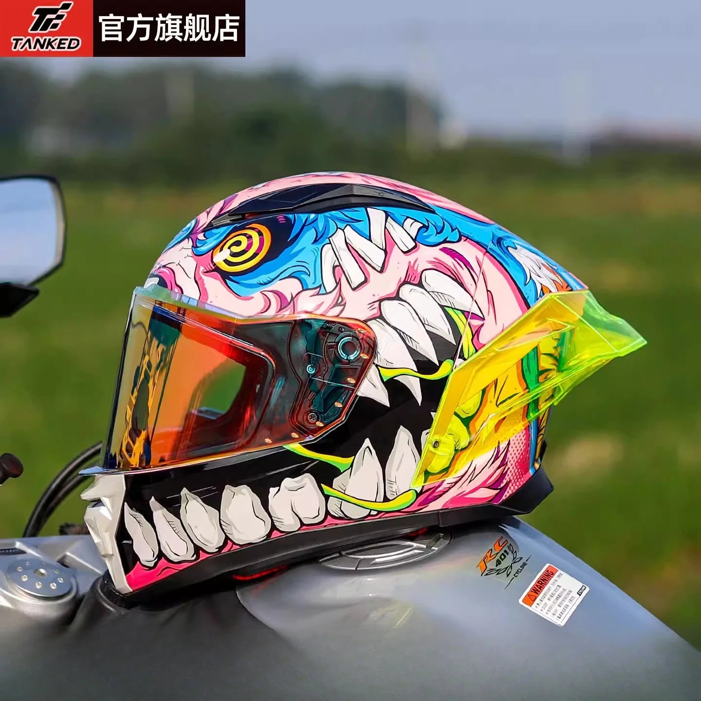 TANKED Sport Bike Helmet for Yamaha Riders