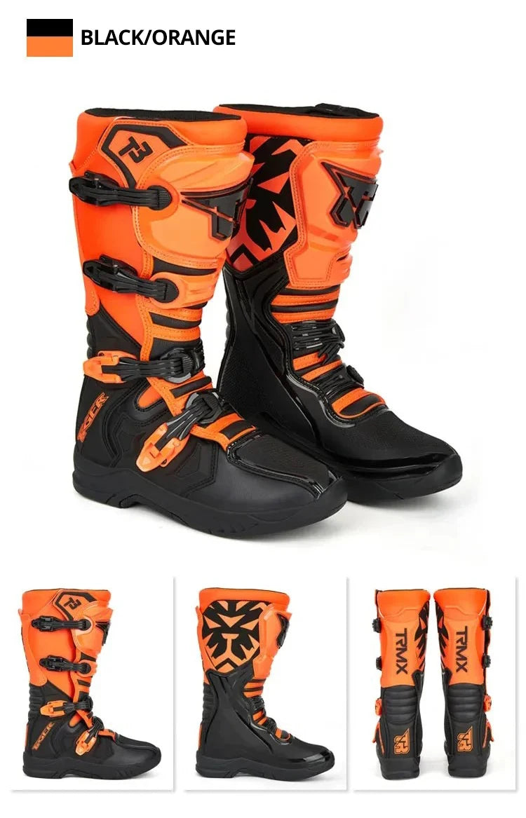 Professional Motocross Racing Long Boots