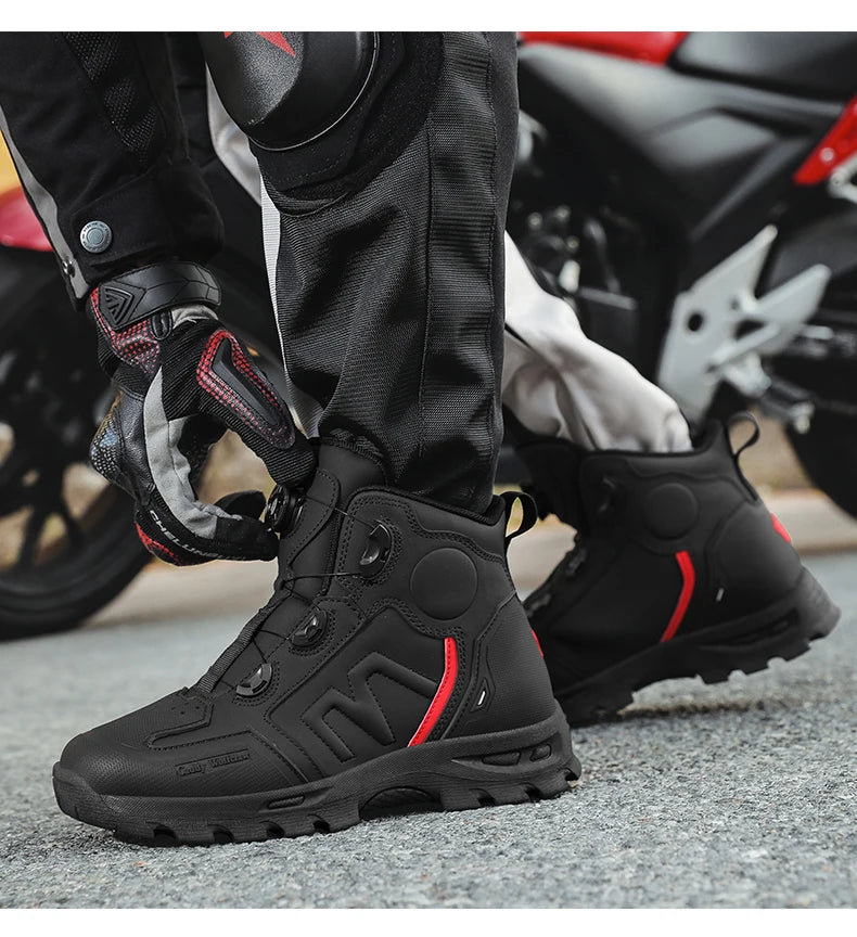 Waterproof Motorcycle Riding Boots for Men
