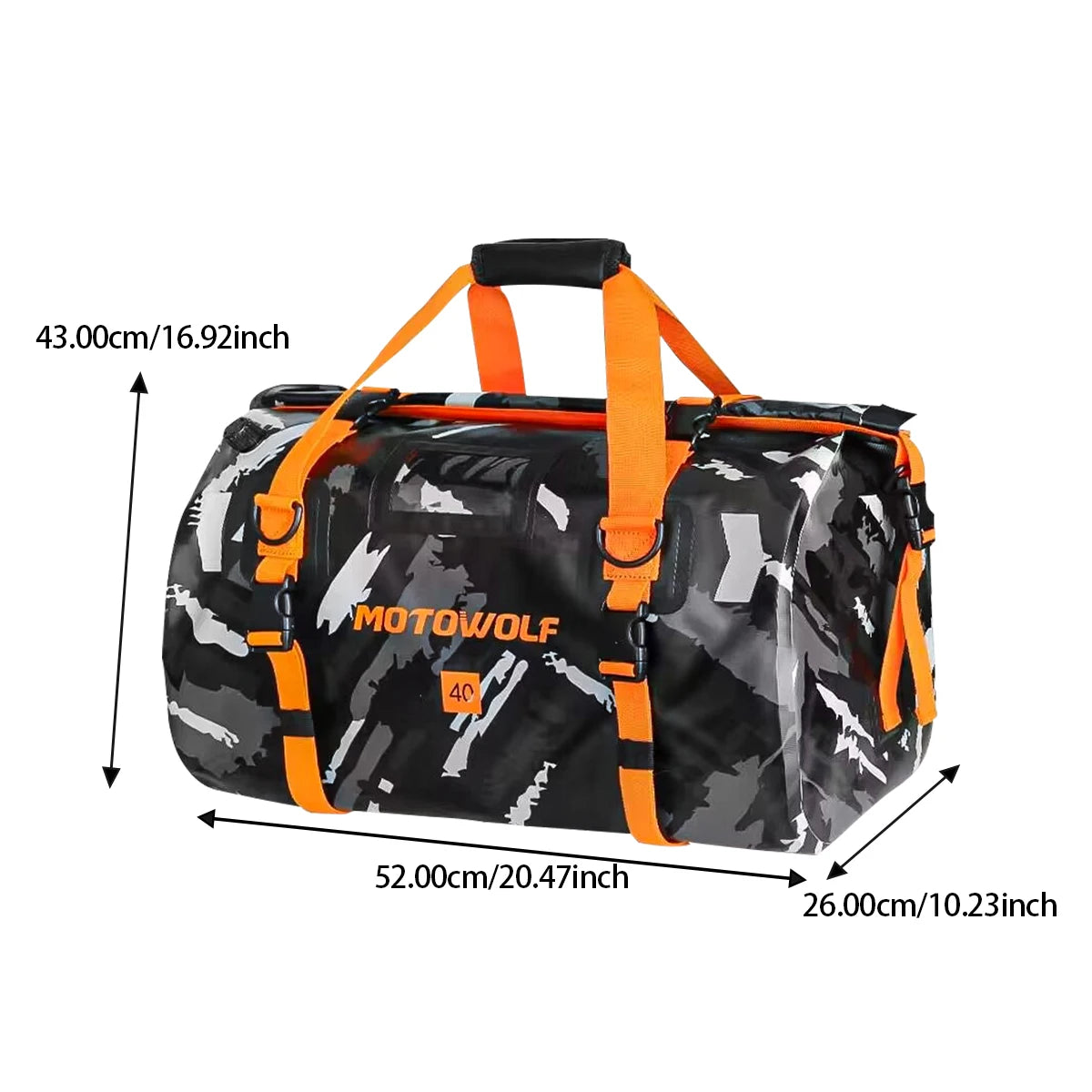 Waterproof Motorcycle Tail Bag 66L