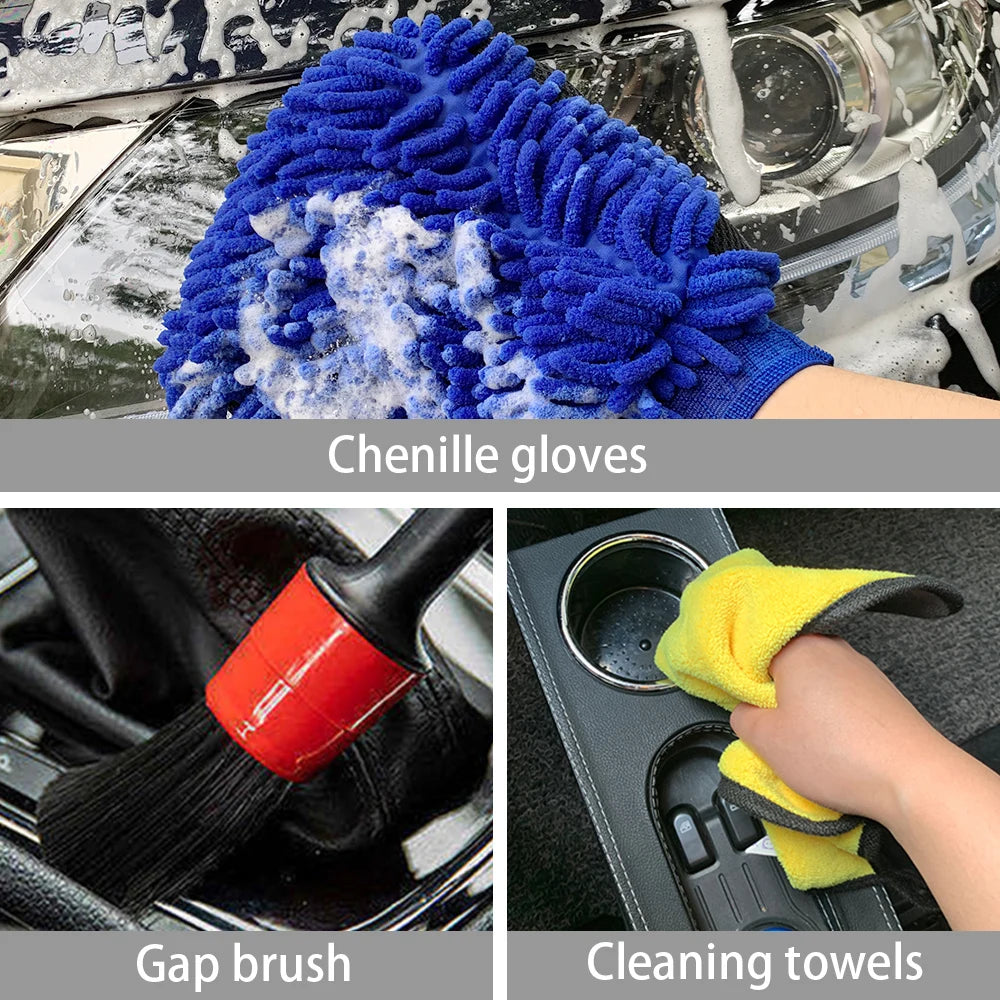 Motorcycle Microfiber Towel Set for Effortless Cleaning