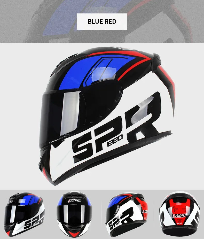 Spider Style Full Face Motorcycle Racing Helmet