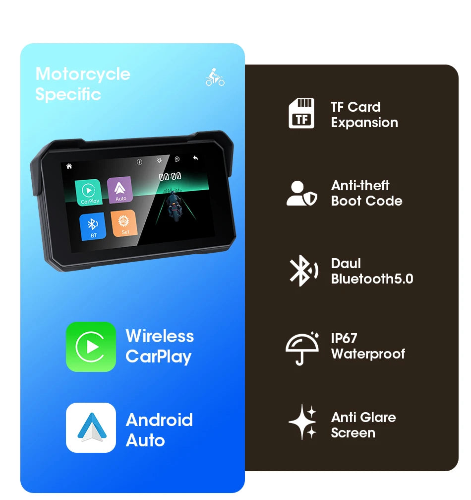 Waterproof motorcycle dashboard display motorcycle display screen