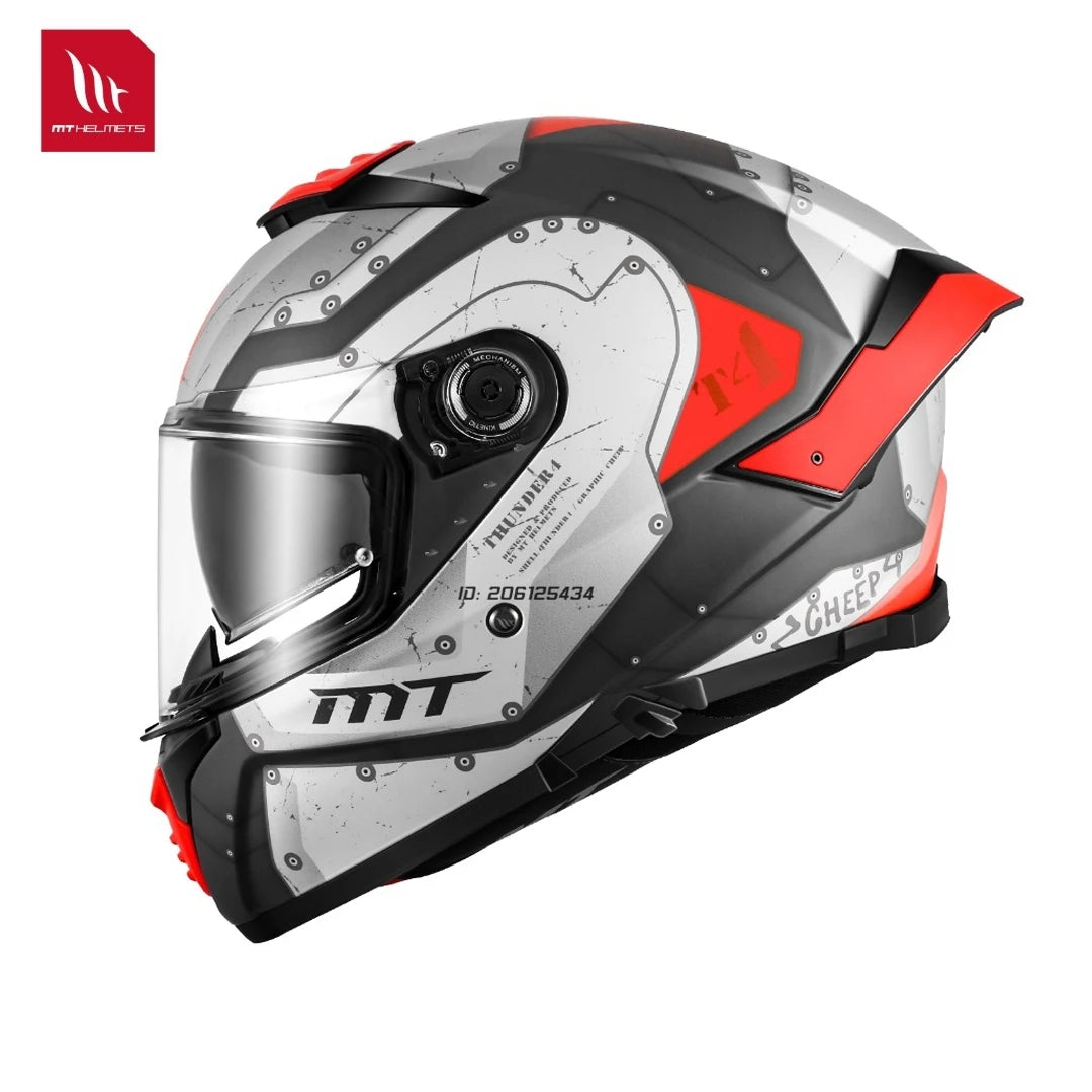 Full Face Motorcycle Helmet with Clear Visor