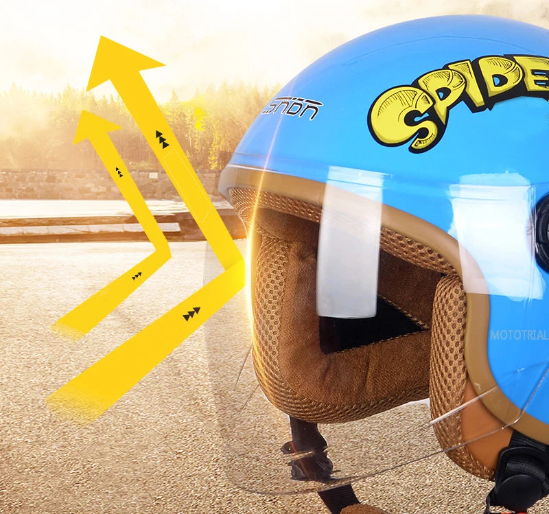 Kids Superhero Motorcycle Helmet