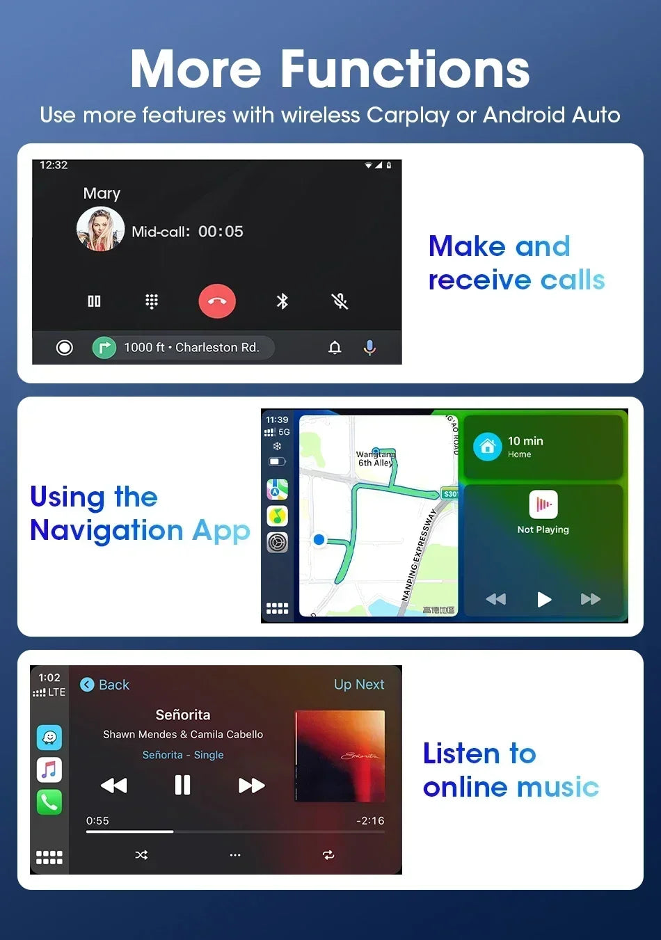 motorcycle CarPlay Android Auto screen