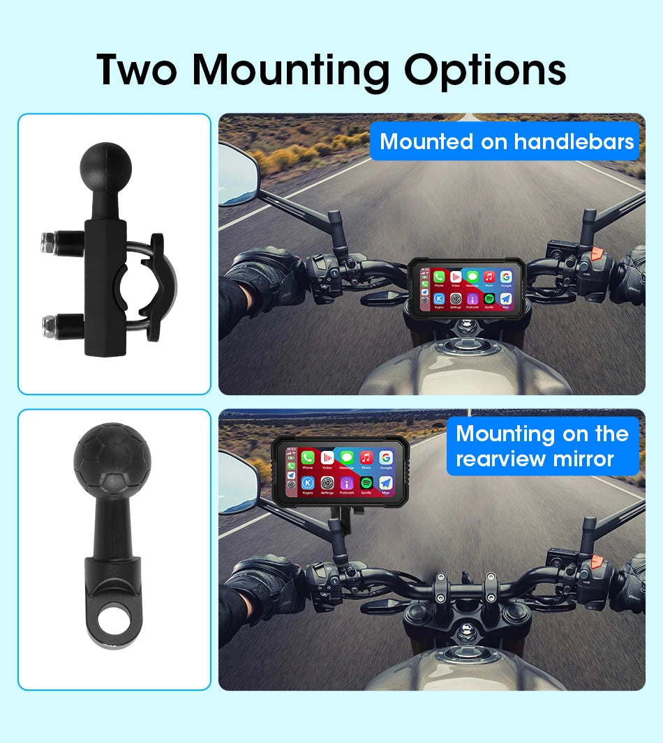 motorcycle touch screen GPS navigation system