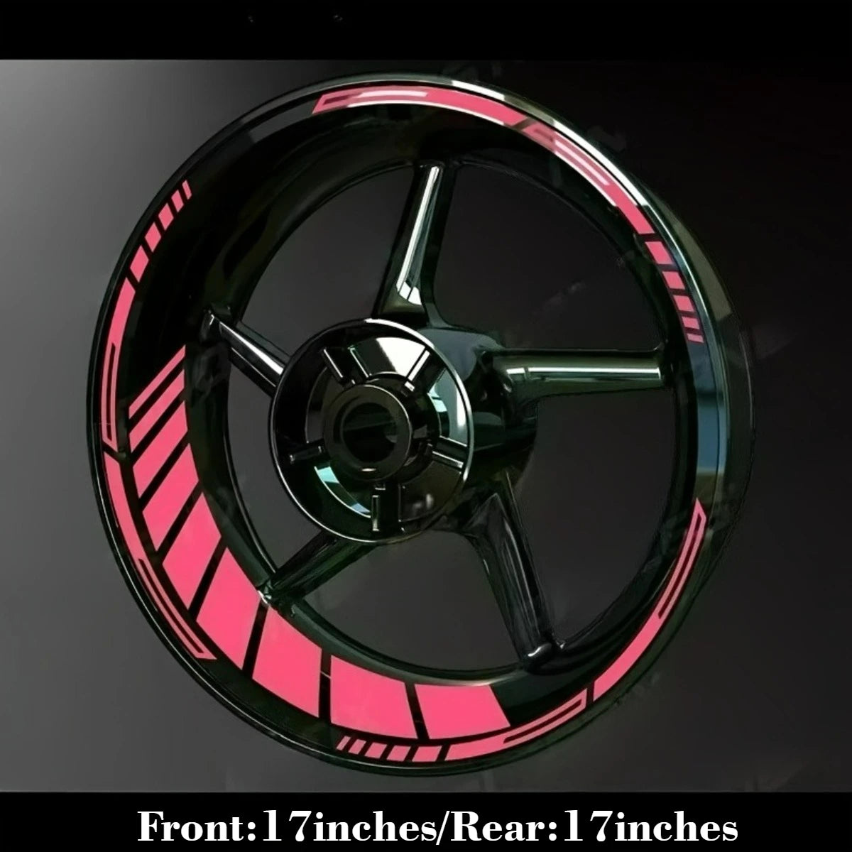 Motorcycle Hub Sticker Set for 17-Inch Wheels