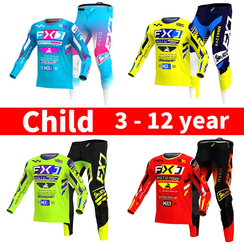 Youth Motocross Jersey and Pants Set