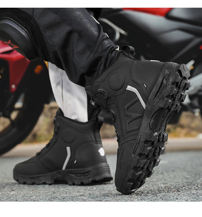 Waterproof Motorcycle Riding Boots for Men