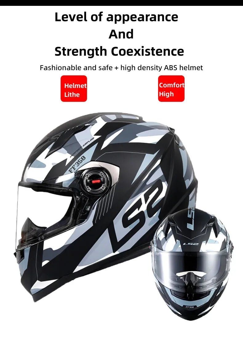 LS2 Full Face Motorcycle Helmet