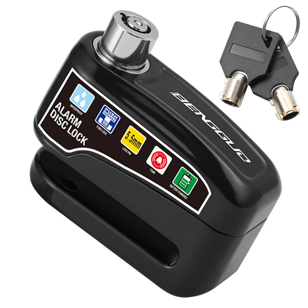 Motorcycle Alarm Wheel Disk Brake Lock