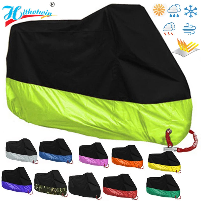 Motorcycle Waterproof UV Protector Cover - 15 Color Options