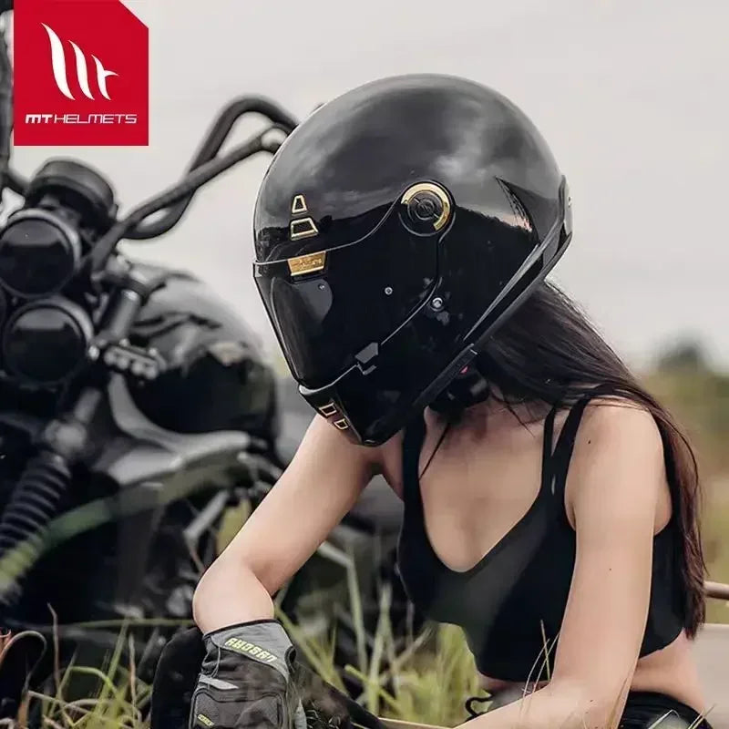 MT Jarama Retro Motorcycle Helmet