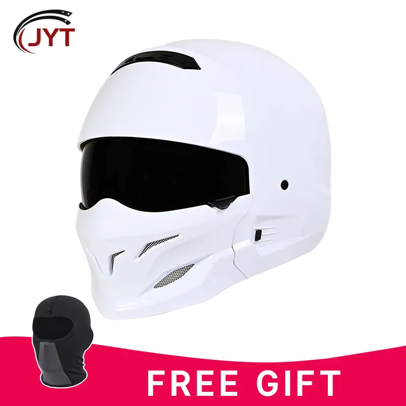 Retro Locomotive Full Face Motorcycle Helmet