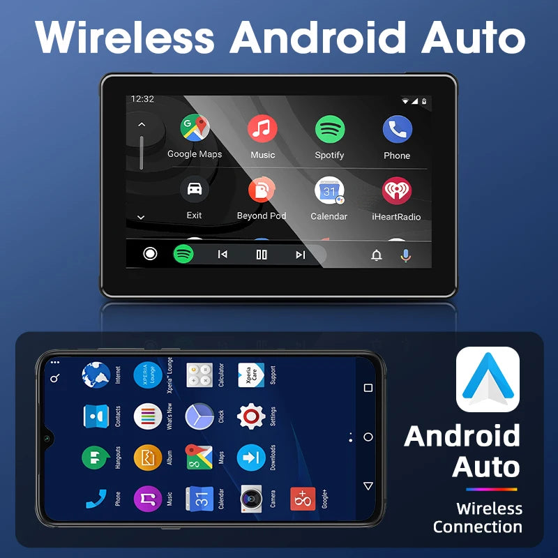 Wireless motorcycle GPS navigation screen motorcycle CarPlay Android Auto touch screen