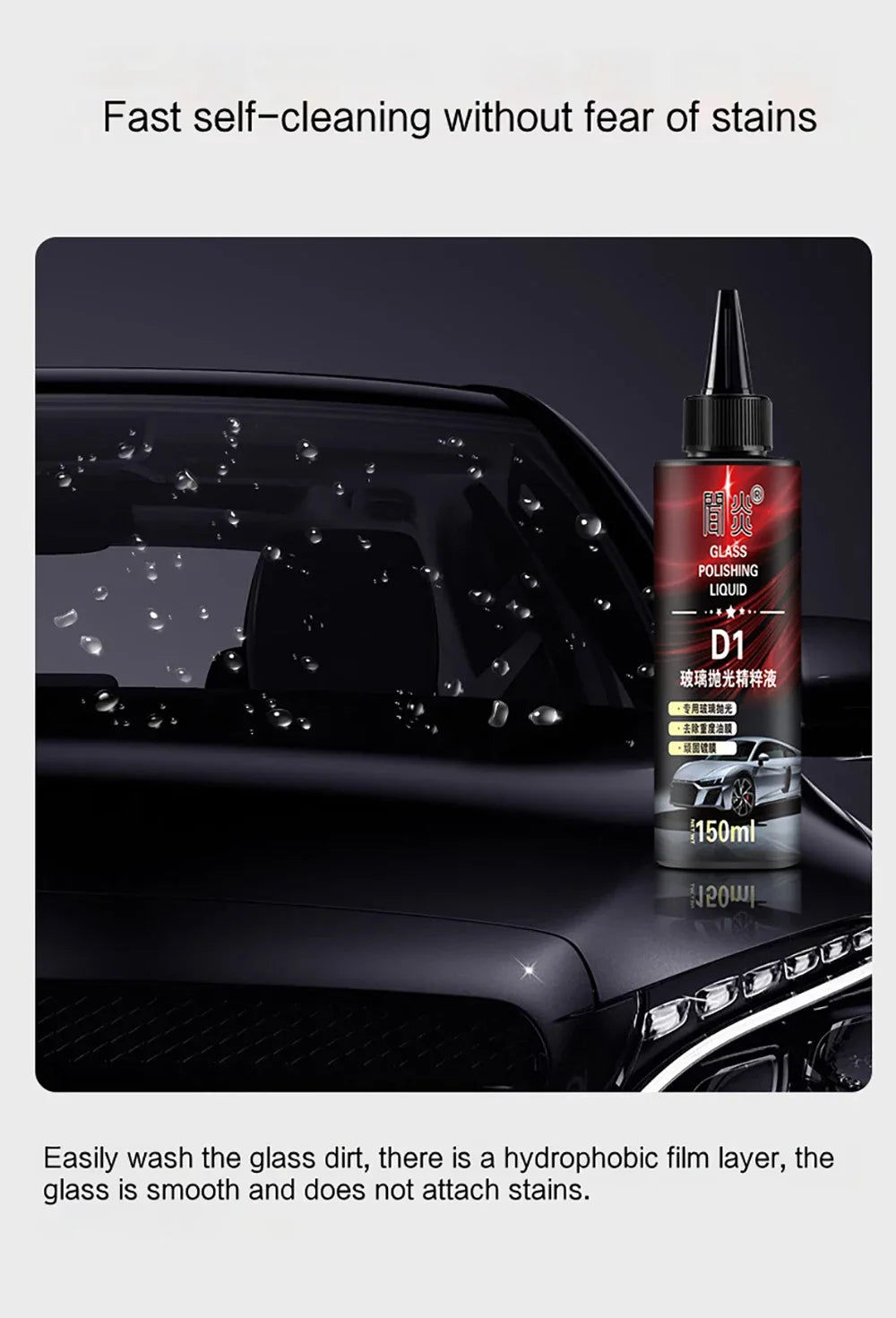 Motorcycle Glass Polish Compound 150ml - High Gloss Restorer