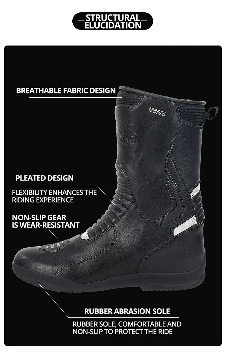 Professional Motocross Racing Long Boots