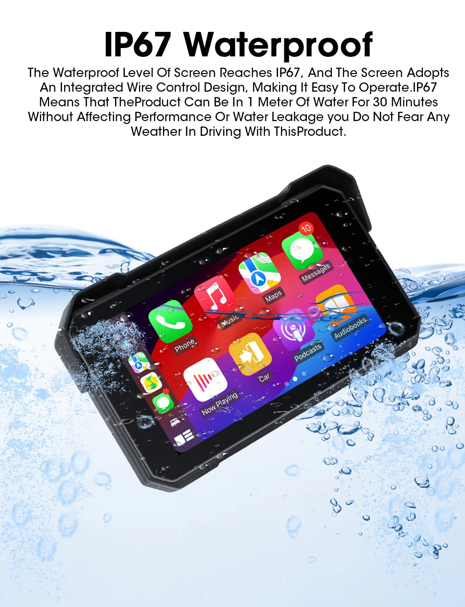 Waterproof motorcycle dashboard display motorcycle display screen