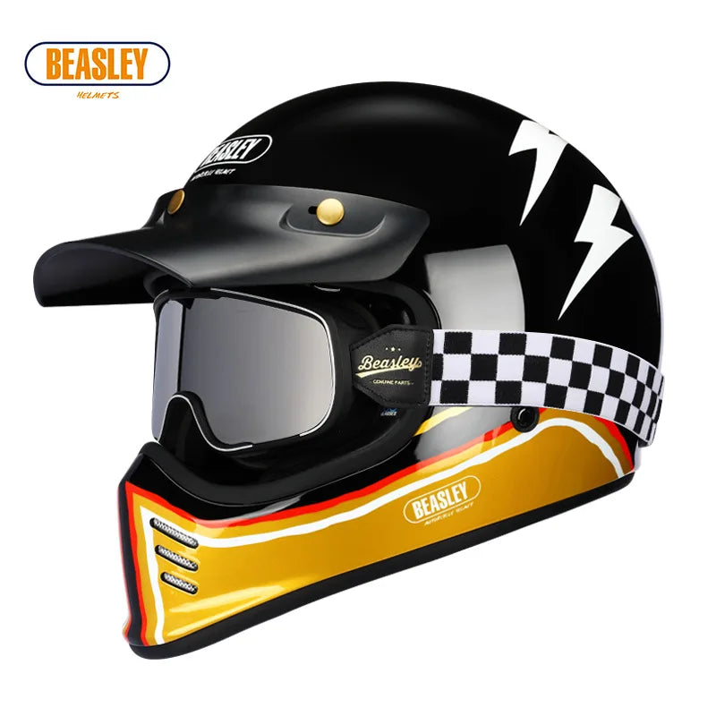 BEASLEY ECE DOT Bluetooth Electric Motorcycle Helmet
