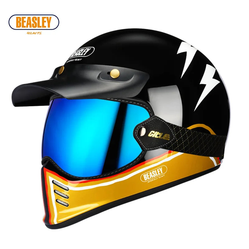 BEASLEY ECE DOT Bluetooth Electric Motorcycle Helmet