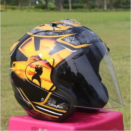 Golden Bodyguard Half Motorcycle Helmet