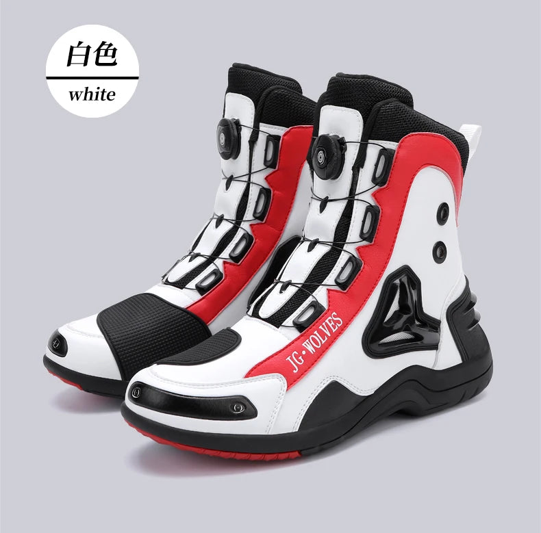 Motorcycle High-Top Boots for Outdoor Riding