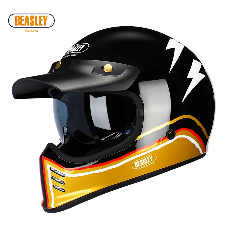 BEASLEY ECE DOT Bluetooth Electric Motorcycle Helmet