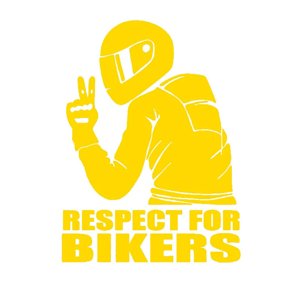 Respect Biker Vinyl 3D Sticker