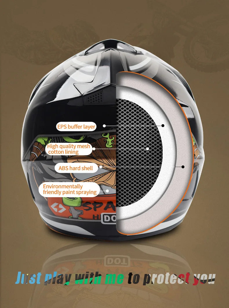 Kids Motocross Off-Road Motorcycle Helmet