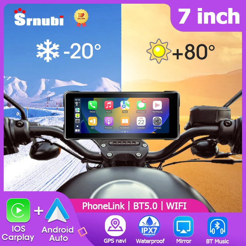 motorcycle CarPlay Android Auto screen