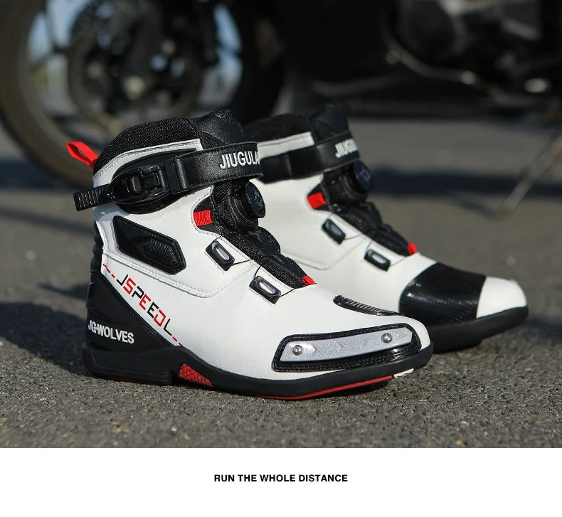 High-Top Motorcycle Boots