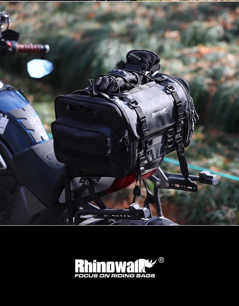 RhinoWalk Waterproof Motorcycle Travel Luggage Bag