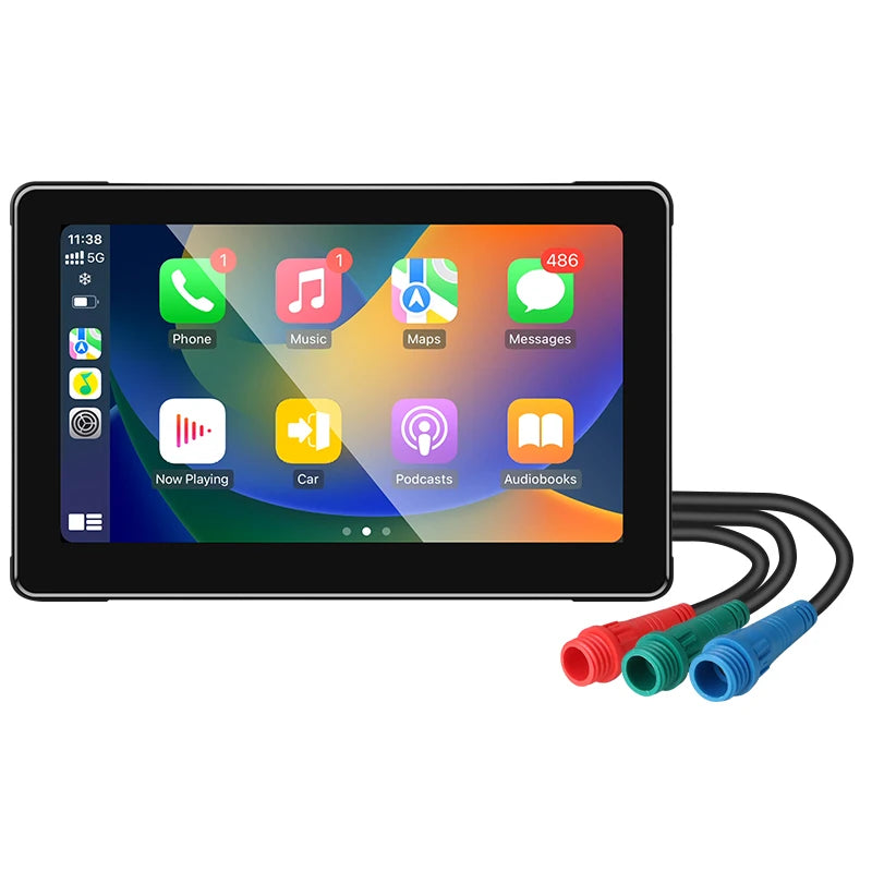 Wireless motorcycle GPS navigation screen motorcycle CarPlay Android Auto touch screen