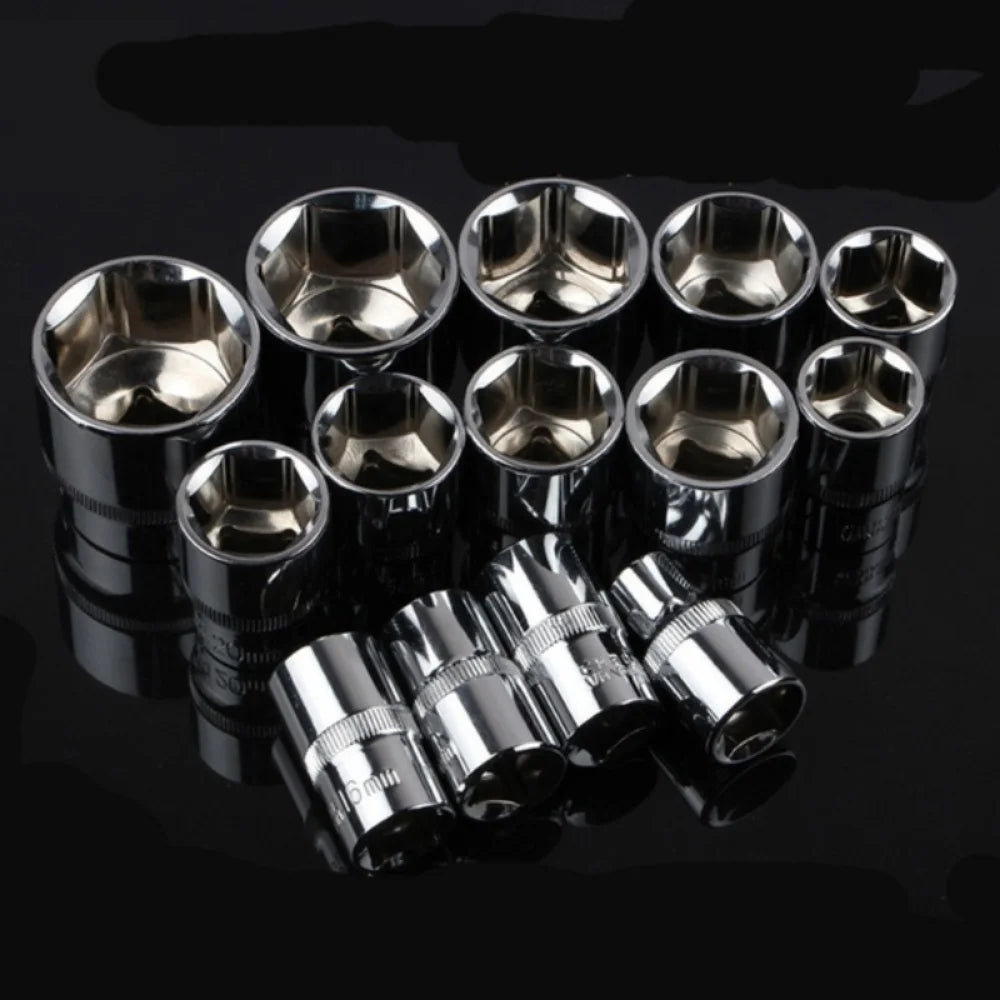 12-Piece Wrench Socket Set for Motorcycle and Bicycle Repair