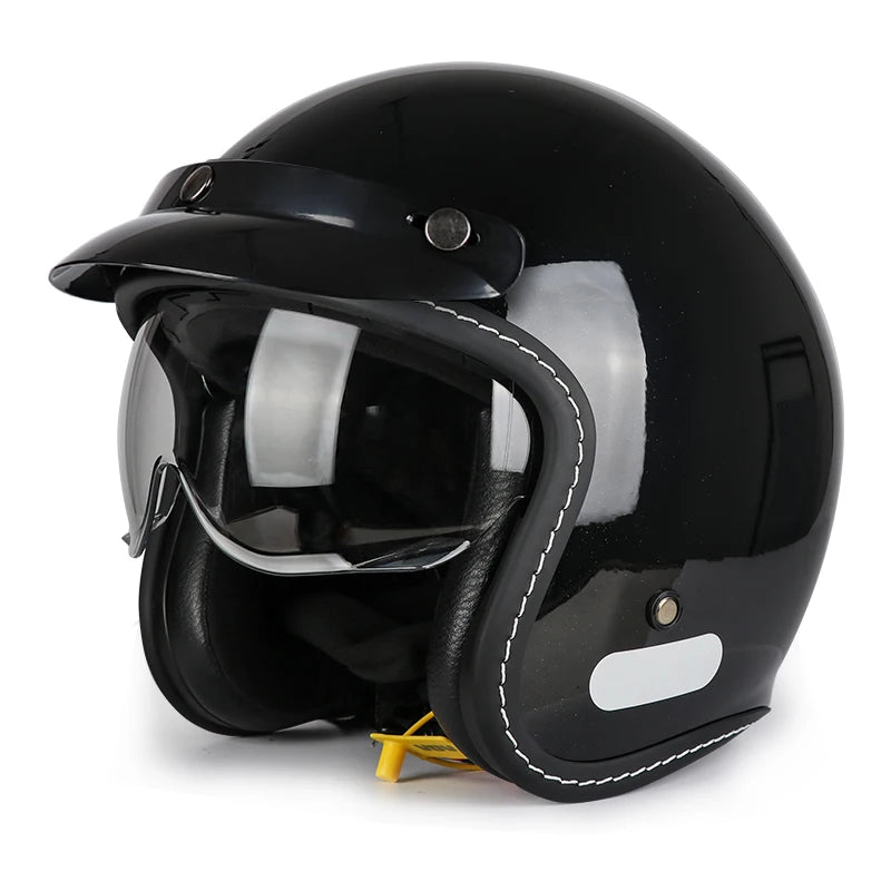 Retro Classic DOT Certified Motorcycle Helmet