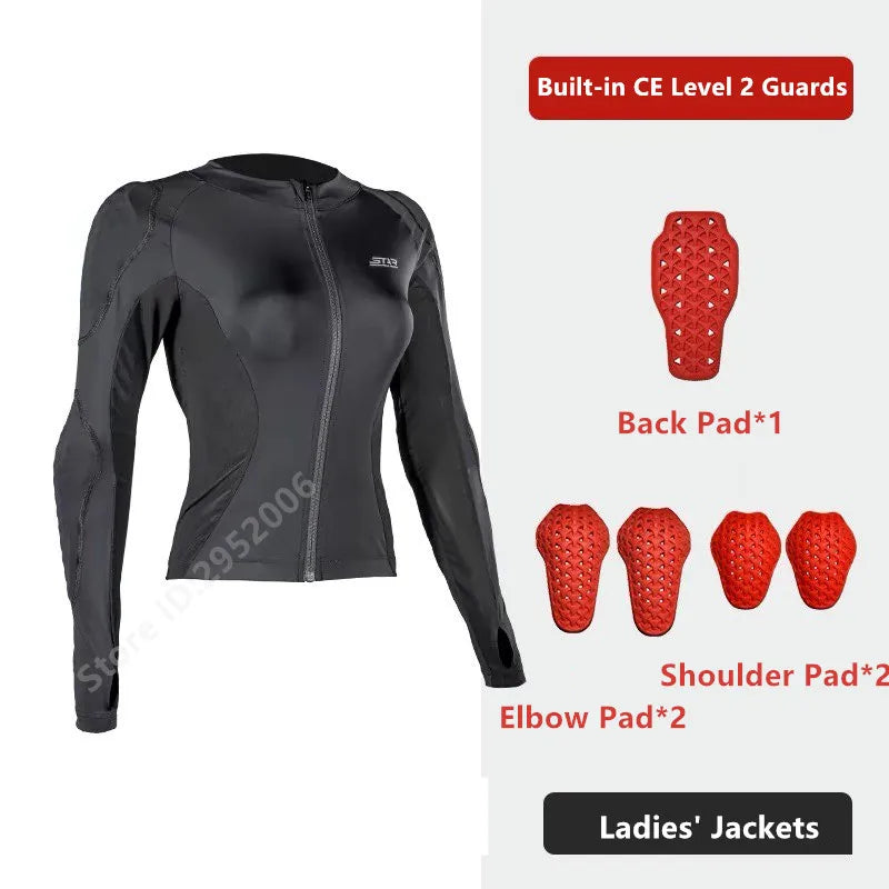 Women's CE Level 2 Summer Motorcycle Armor Jacket