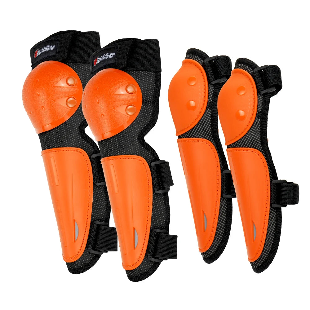 Kids Motorcycle Armor Vest Set with Elbow and Knee Pads