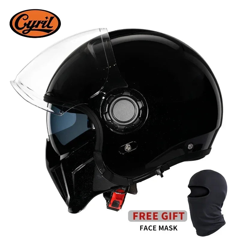 Retro Style Modular Motorcycle Helmet