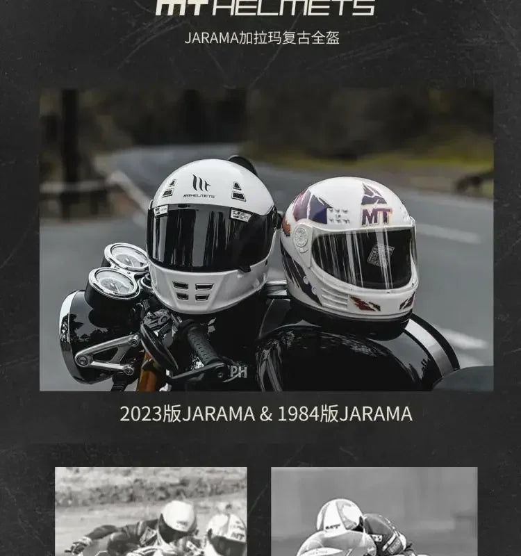 MT Jarama Retro Motorcycle Helmet
