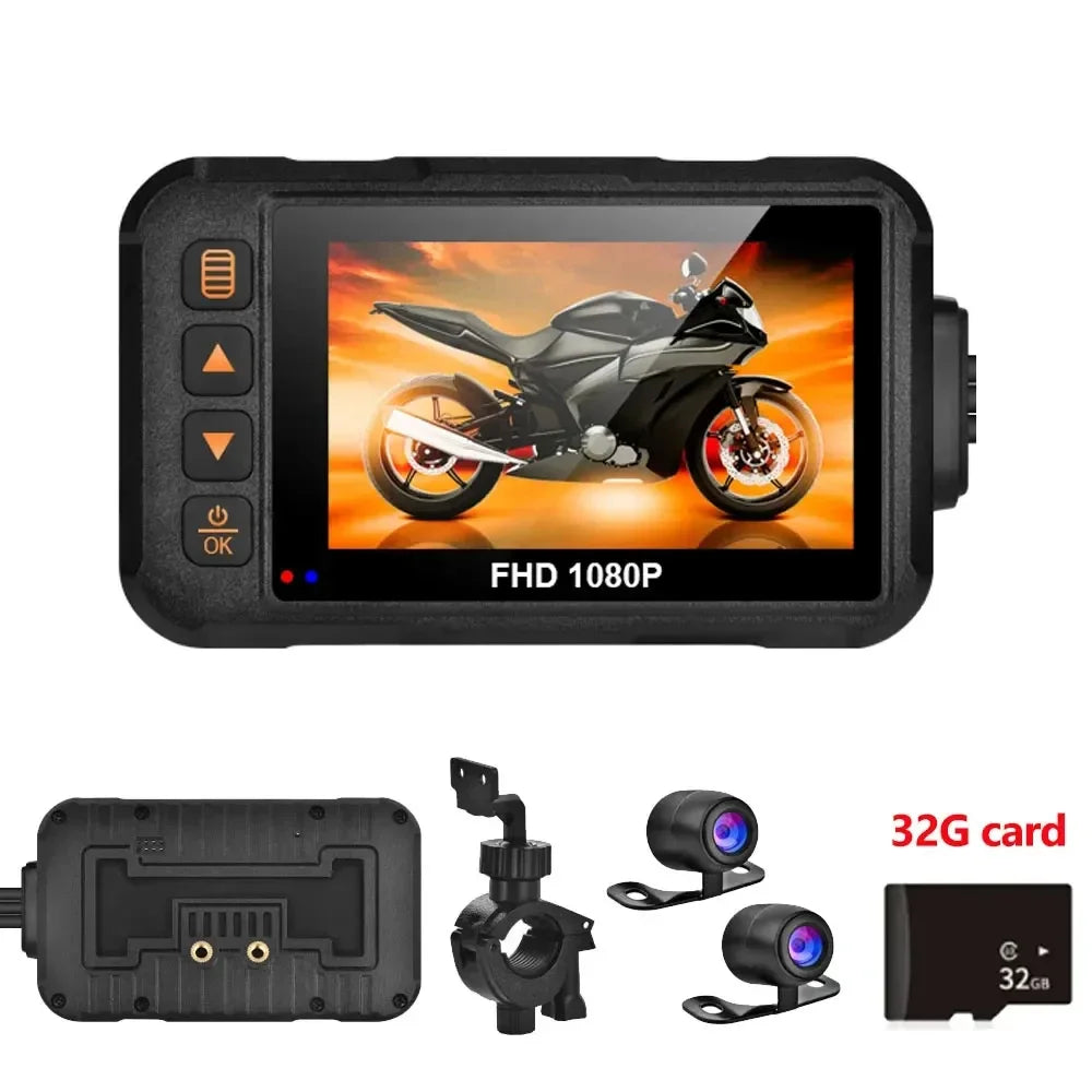 Dual Dashcam DVR with Front & Rear Night Vision