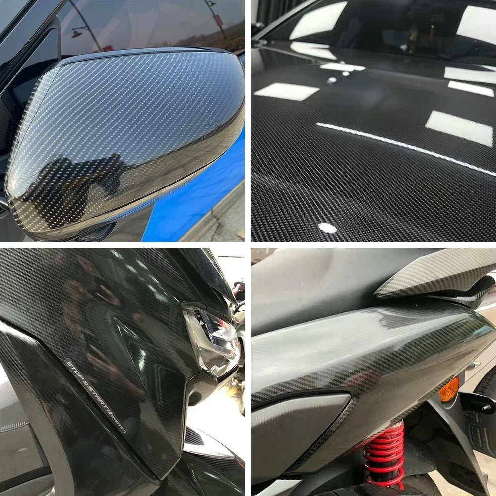Carbon Fiber Vinyl Wrap Films - Glossy Matte Finish