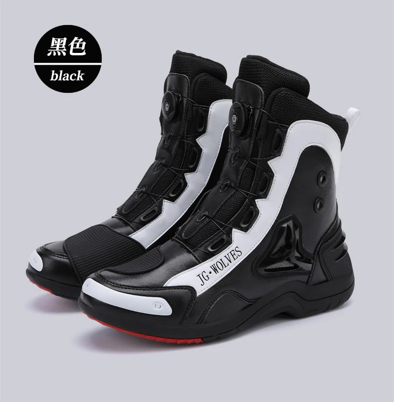 Motorcycle High-Top Boots for Outdoor Riding