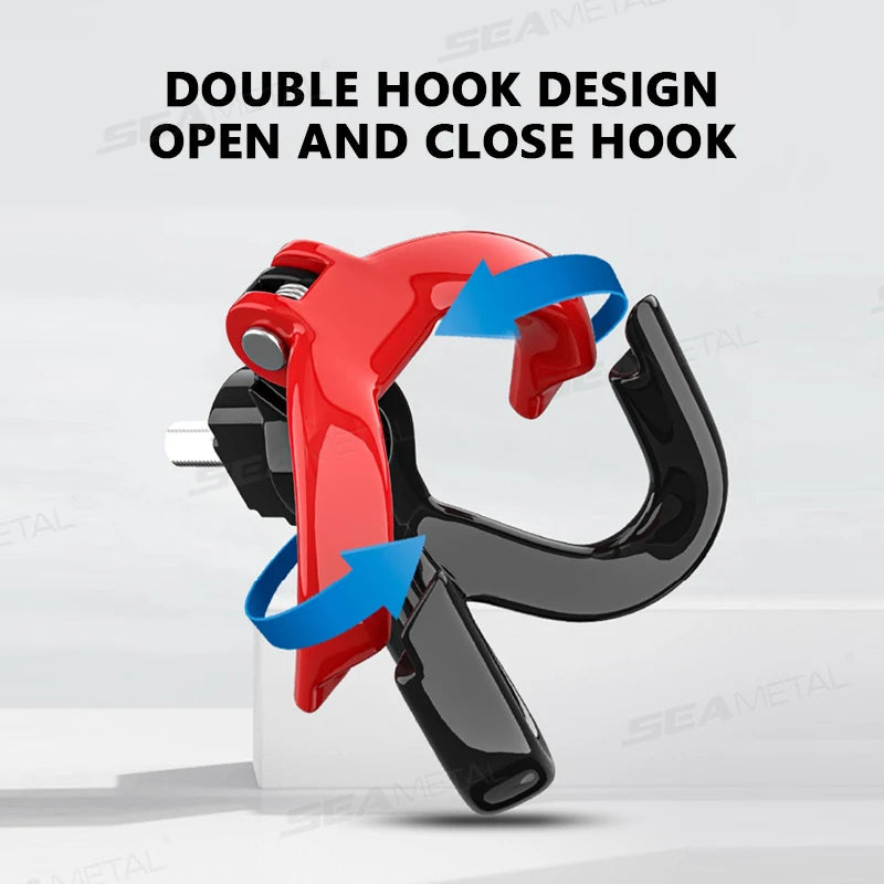 Dual Hook Motorcycle Helmet Hanger