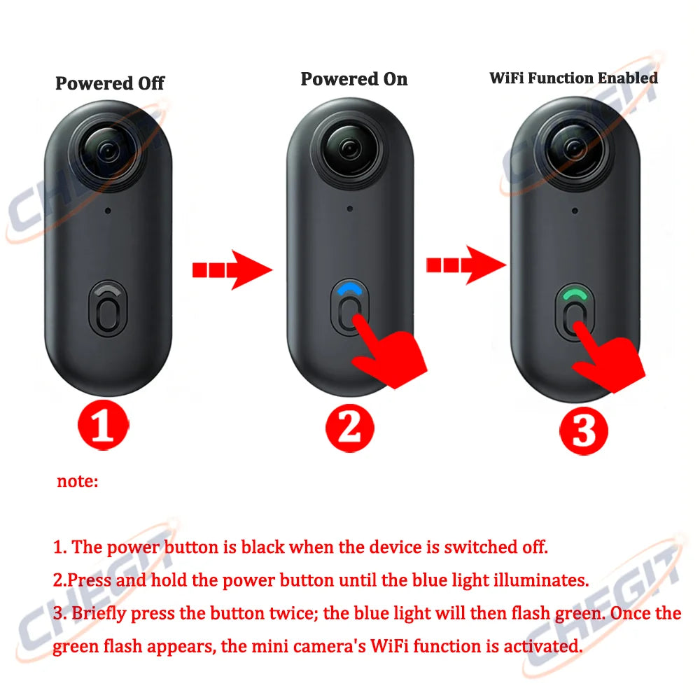 4K waterproof body camera