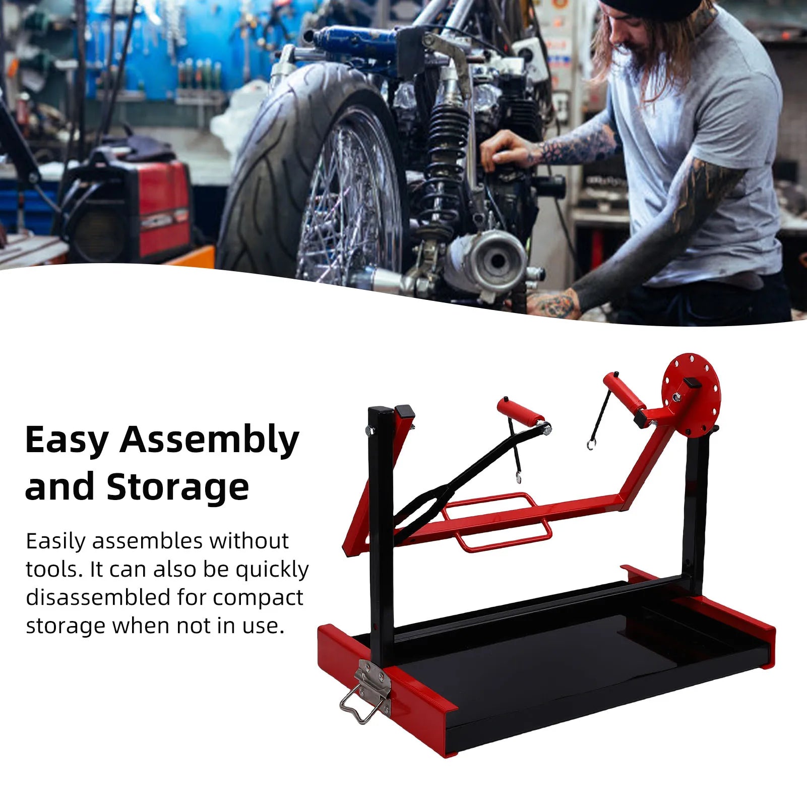 Adjustable and Rotatable Motorcycle Engine Stand