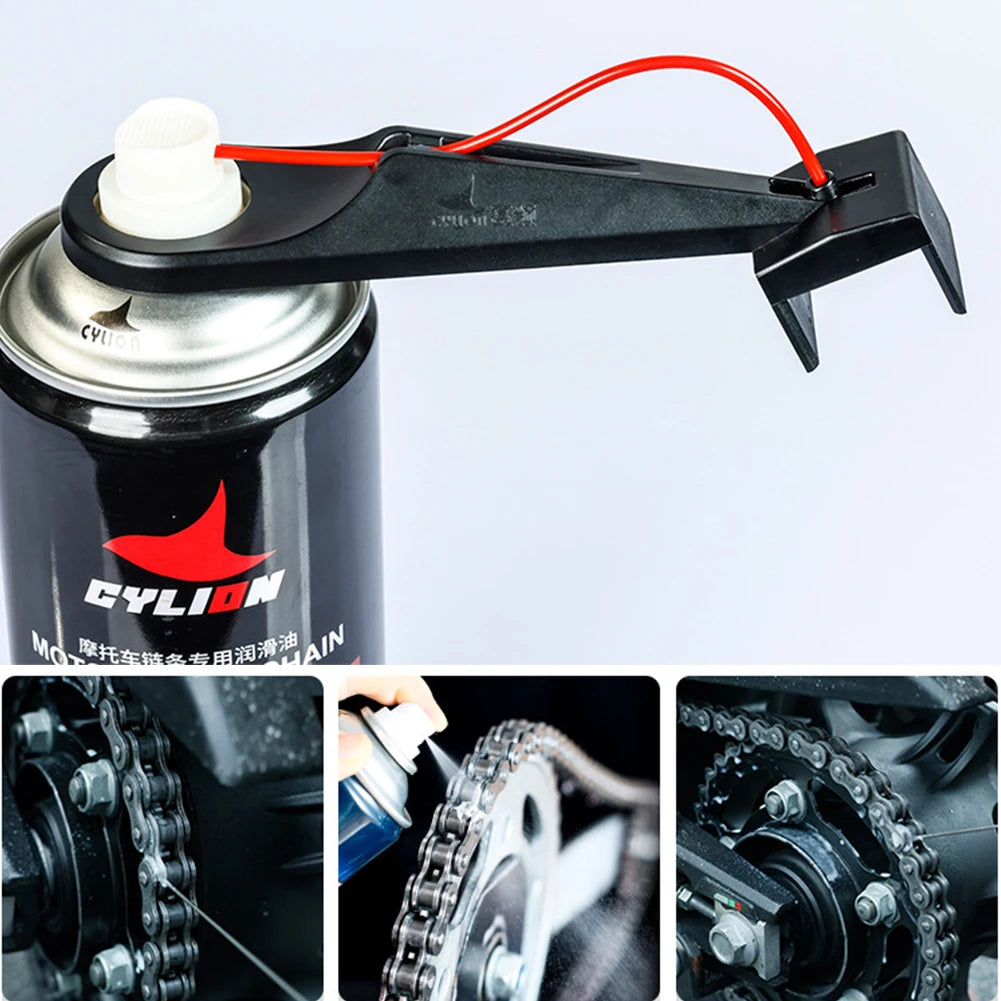 Motorcycle Chain Lubricant Applicator Tool Grease Lubrication Kit