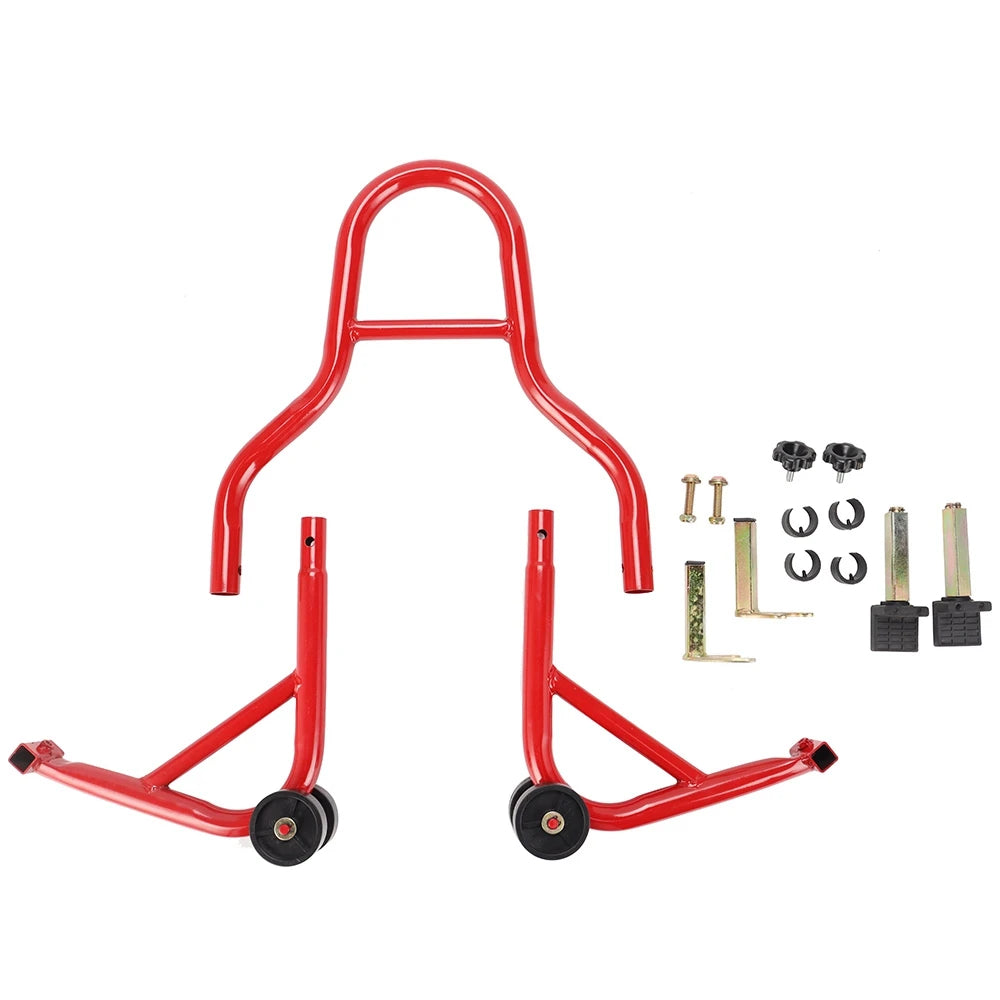 Heavy-Duty Motorcycle Front and Rear Stand Combo