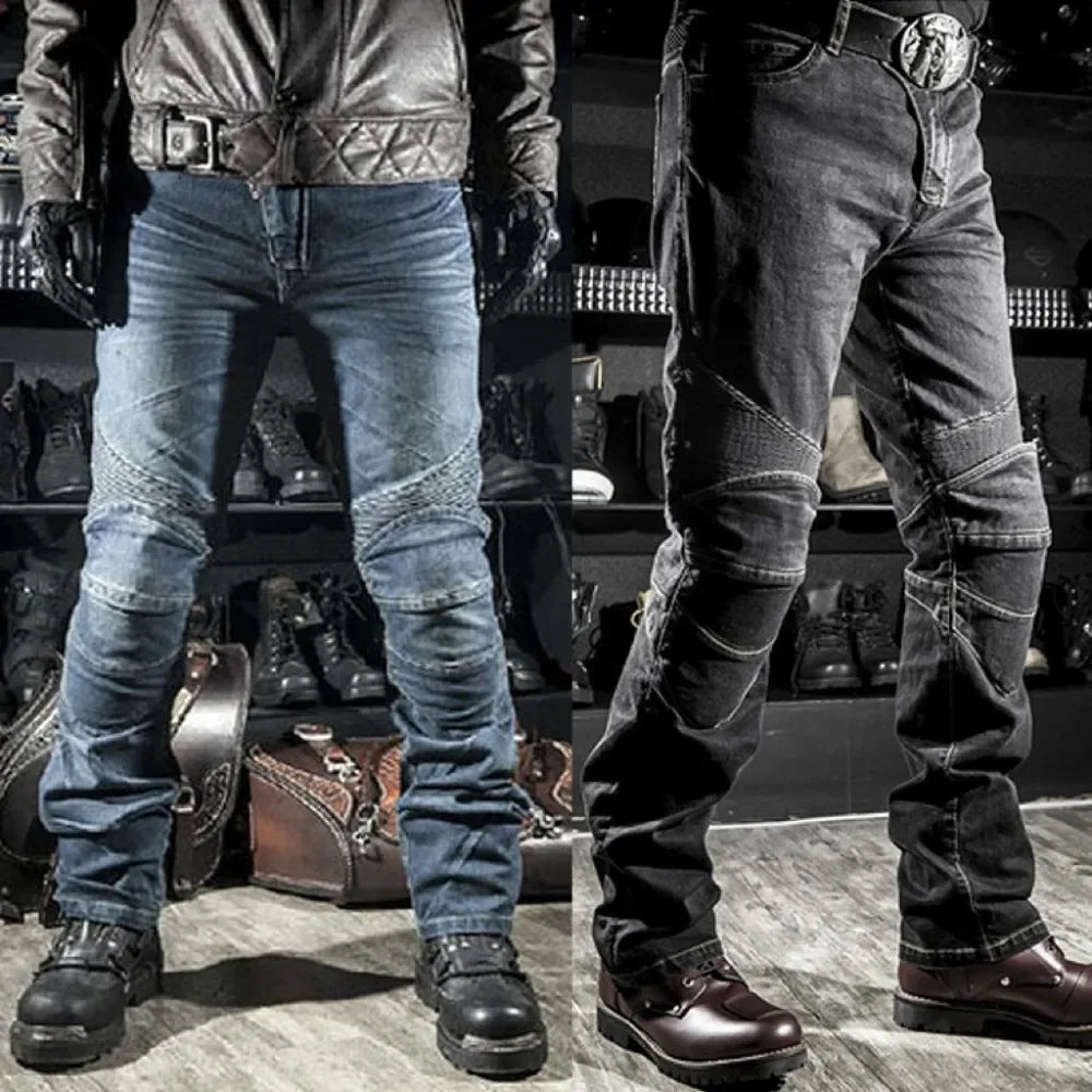Men's Motorcycle Riding Jeans with Protective Pads