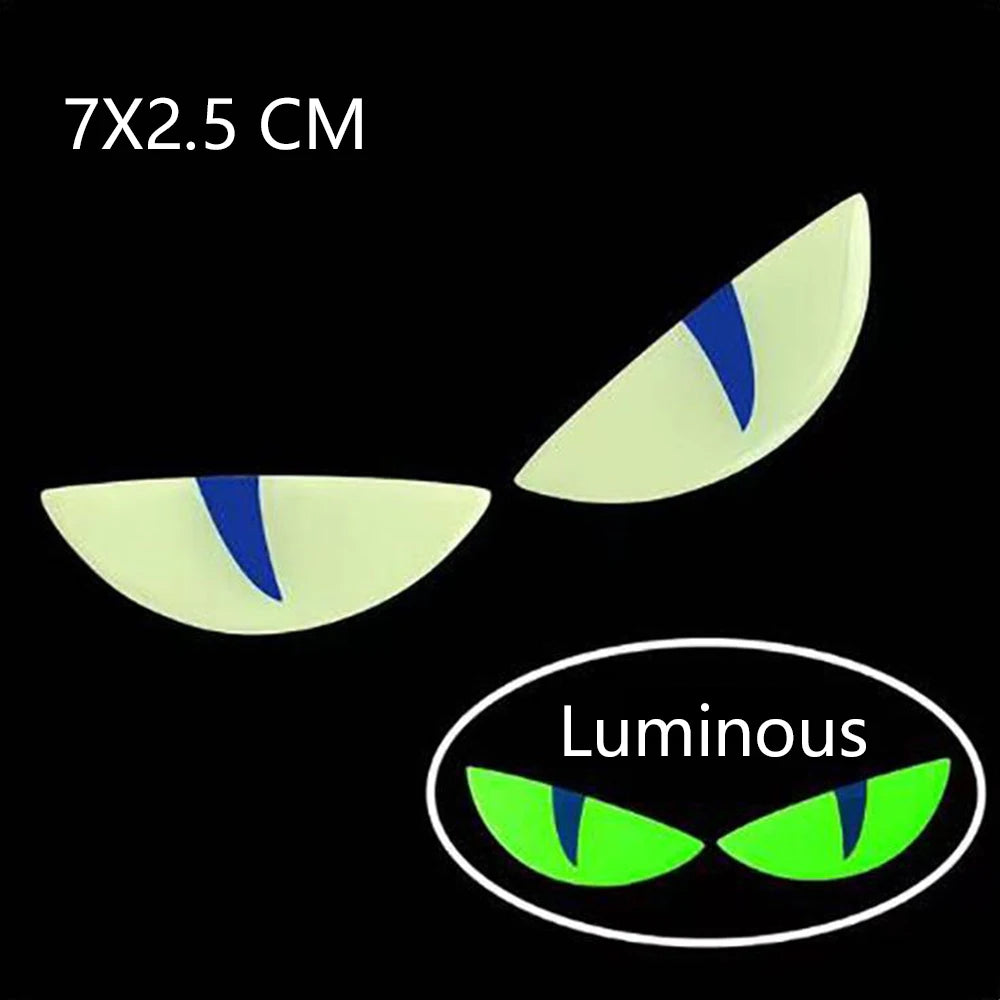Reflective Devil's Eye Stickers for Car and Motorcycle Safety